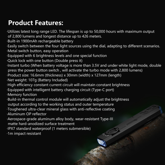 Imalent GR35 Green Beam 4 in 1 Flashlight - 图片 21