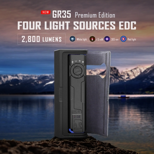 Imalent GR35 Red Beam Luxury 4 in 1 Flashlight